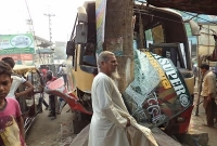 চাঁপাইনবাবগঞ্জে সড়ক দূর্ঘটনায় বৃদ্ধ নিহত, আহত ৯