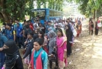 কুবিতে প্রকৌশল অনুষদের শিক্ষার্থীদের বিক্ষোভ