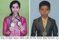  নৃত্য শিল্পী তাসলিমা ও ফাহিমের ৪টি স্বর্ণ পদক লাভ