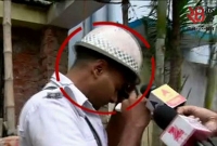 ট্রাফিক পুলিশকে কষে চড় বসিয়ে দিল বাইক চালক