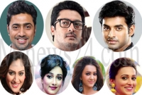 এবার দেব, যিশু, অঙ্কুশের নায়িকা নুসরাত, সায়ন্তিকা, কৌশানী ও মিমি!