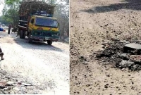 চুয়াডাঙ্গা- ঝিনাইদহ মহাসড়কের কাজ বন্ধ, বাড়ছে জনদুর্ভোগ