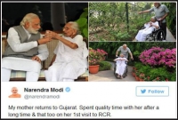 প্রথমবার মোদির দরবারে এসে হাজির হলেন মা, কেমন কাটল মা-ছেলের সময়?