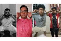 শিক্ষক লাঞ্ছনার ঘটনায় কান ধরে তারকাদের প্রতিবাদ