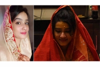 কনের সাজে অন্যরকম মাহি