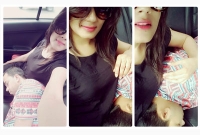 স্বামীকে কোলে নিয়েই শুটিংয়ে গেলেন মাহি!