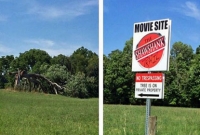 বাতাসে উপড়ে গেল সিনেমার গাছ