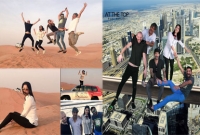 বুর্জ খলিফার ওপর উঠে কী করলেন সানি লিওন?