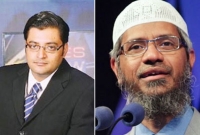 অর্ণব গোস্বামীর বিরুদ্ধে মানহানির নোটিশ ডাঃ জাকির নায়েকের