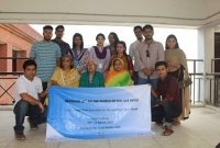 “বৃদ্ধাশ্রমের প্রবীণদের সাথে আড্ডায় ইউল্যবের শিক্ষার্থীরা”