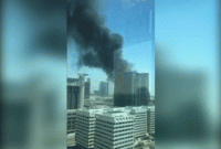 আবু ধাবির ২৫ তলা ভবনে ভয়াবহ আগুন