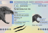 পাসপোর্ট ইস্যু করে আমেরিকা থেকে নেদারল্যান্ডস গেল ডাইনোসর!