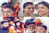 বিয়ের আগেই কৃষ্ণানের দেয়া সিঁদুরে লাল টুকটুকে শ্রাবন্তী