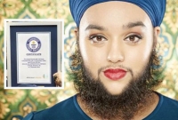 দাড়িওয়ালা সেই তরুণীর গিনেজ রেকর্ড