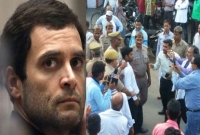 রোড শোতে রাহুল গান্ধীকে জুতো ছুঁড়ে মারল এক সাংবাদিক!