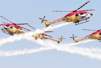 পাক-ভারত উত্তেজনা, সারঙ্গ হেলিকপ্টারের বিশেষ মহড়া