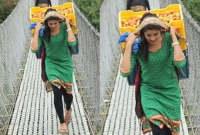 চা-‌ওয়ালার পর সোশ্যাল মিডিয়ায় ভাইরাল যুবতী ‌সবজিওয়ালি