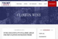 ট্রাম্পের ওয়েবসাইট হ্যাকড! ‘হিলারি জিতেছেন’ লিখে যায় হ্যাকাররা