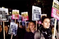 লন্ডনে ট্রাম্প বিরোধী জনতার বিক্ষোভ