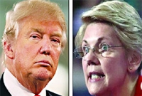 ট্রাম্পকে চার বছরের জন্য সতর্ক করলেন সিনেটর এলিজাবেথ