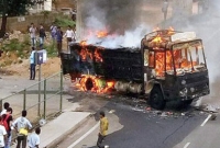 টাকা ভর্তি ট্রাক পুড়িয়ে দেওয়ার চেষ্টা দুর্বৃত্তদের