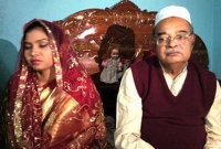 তরুণী মেয়েকে বিয়ে করলেন ৮২ বছর বয়সী উপজেলা চেয়ারম্যান