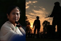 মহাসড়কে সেনা মোতায়েন, প্রতিবাদে সারা রাত দপ্তরে মমতা