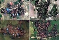 মুসলিম রোহিঙ্গাদের সাজানো-গোছানো সবুজ গ্রাম এখন পোড়ামাটির স্তূপ