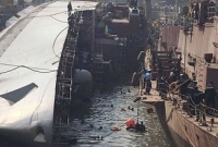  উল্টে গেল ভারতীয় নৌবাহিনীর যুদ্ধ জাহাজ ‘আইএনএস বেটওয়া’