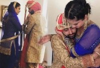 ভাইয়ের বিয়েতে পাঞ্জাবী রুপে নজর কাড়লেন সানি লিওন!