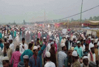 ভোলায় তিনদিনের ইজতেমা শুরু, আল্লাহু আল্লাহু ধ্বনিতে মুখরিত ময়দান