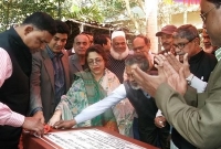 কাপাসিয়ায় অস্বচ্ছল মুক্তিযোদ্ধাদের বাসস্থান নির্মাণ কাজের ভিত্তি প্রস্তর স্থাপন