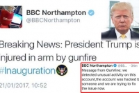 বিবিসির টুইটার হ্যাক, ডোনাল্ড ট্রাম্পকে গুলি’র খবর
