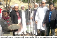 গোলাপগঞ্জের পাহাড়ী এলাকায় ব্যাক্তি উদ্যোগে মসজিদ নির্মাণের কাজ শুরু