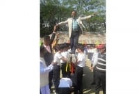 শিশুদের কাঁদে চড়া সেই উপজেলা চেয়ারম্যানের বিরুদ্ধে অবশেষে মামলা