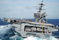 যুদ্ধের হুঁশিয়ারি: চীন সাগরে মার্কিন যুদ্ধজাহাজ