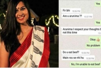 হিন্দু মহিলা হয়ে কিভাবে গরুর মাংস খান, প্রশ্নে তোলপাড় নেটদুনিয়া