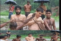  বৃষ্টিতে জাল নিয়ে মাছ ধরতে পানিতে নামলেন এমপি নিজে