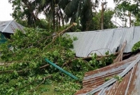 পাবনায় স্মরণকালের ভয়াবহ টর্নেডোর তাণ্ডব,  ৫ শতাধিক ঘরবাড়ি বিধ্বস্ত