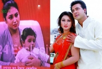 শাকিবের বাচ্চা কোলে নিয়ে কান্নায় ভেঙে পড়লেন অপু