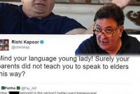 টুইটারে বাপ-মা তুলে পাকিস্তানি তরুণীকে ধমকালেন ঋষি কাপুর