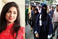 শাকিবকে দেখতে বোরকা পরে হাসপাতালে অপু বিশ্বাস