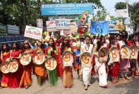 সিলেটে প্রাণের উচ্ছ্বাসে চলছে বর্ষবরণ