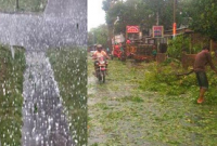 ঠাকুরগাঁওয়ে শিলাবৃষ্টিসহ কাল বৈশাখী ঝড়ে নিহত ১, ব্যাপক ক্ষয়ক্ষতি