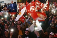  তুরস্কের গণভোটে এরদোগানের জয়, রাস্তায় সমর্থকদের উল্লাস