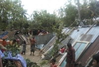  হবিগঞ্জে কালবৈশাখী ঝড়, লণ্ডভণ্ড ৩ শতাধিক ঘর-বাড়ি