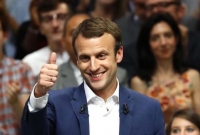 ফ্রান্সের প্রথম দফার প্রেসিডেন্ট নির্বাচনে ম্যাক্রোন বিজয়ী