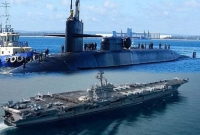 কোরিয়ায় উপকূলে এসে পৌঁছেছে মার্কিন রণতরী