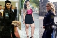 রাতের অন্ধকারে ঝরে পড়ে নারী পুলিশদের রূপ