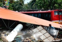 ৫ মিনিটের ঝড়ে লণ্ডভণ্ড বগুড়া!